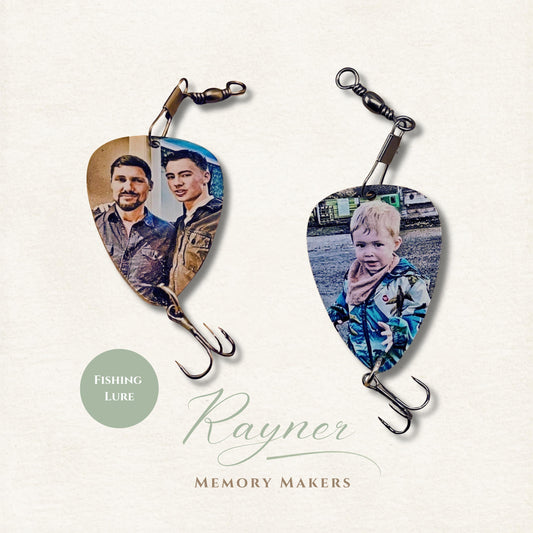 Personalized Photo Fishing Lure Keepsake – Stainless Steel Angling Gift